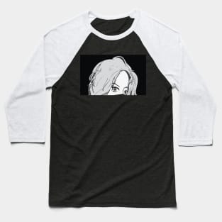 Portrait hidden girl Baseball T-Shirt